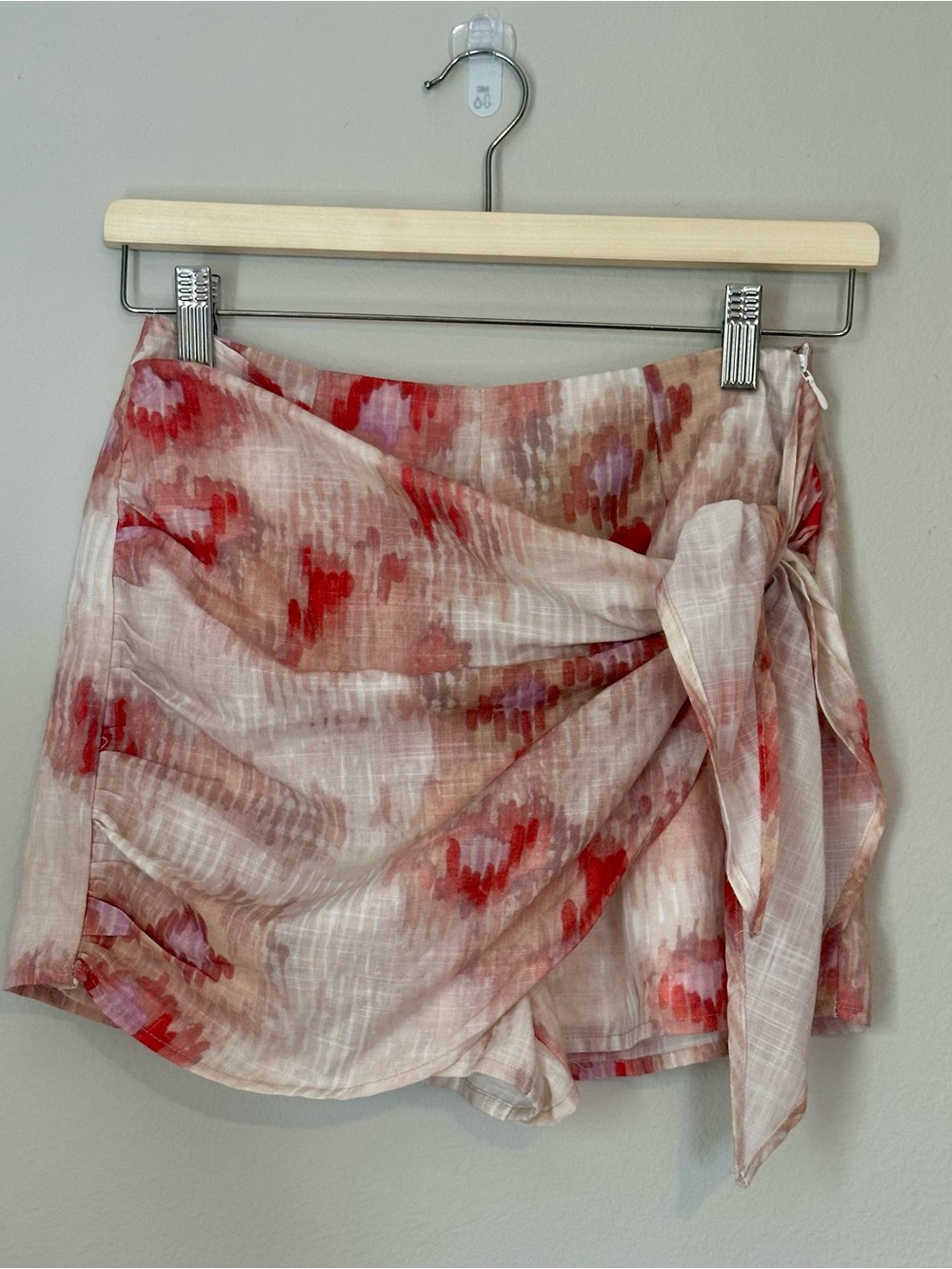 Lulu’s Women’s Wrap Skort/Short - Pink Red Print - XS